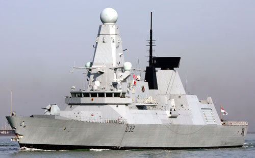 Den britiske destroyer HMS Daring
