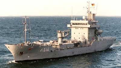 Det tyske forsyningsskib Werra
