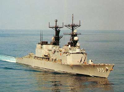 Den amerikanske destroyer USS Scott