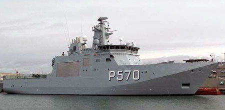 Det danske arktiske patruljefartøj Knud Rasmussen
