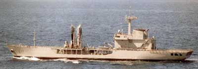 Det spanske forsyningsskib Marques de la Ensenada