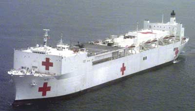 Det amerikanske hospitalsskib Mercy