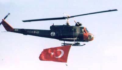 Agusta AB 204 helikopter fra den tyrkiske flåde