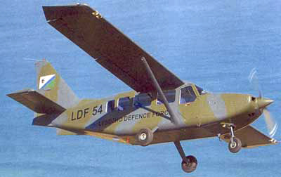 GA-8 Airvan fly fra Lesothos Air Wing