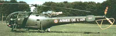 Alouette III helikopter fra det franske luftvåben