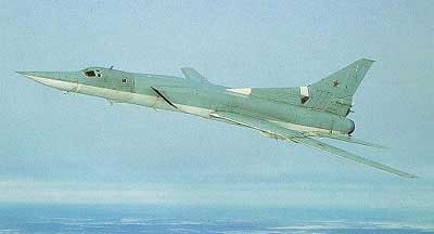 Tu-22M Backfire bombefly fra det russiske luftvåben