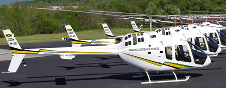 Bell 505 Jet Ranger X helikoptere fra Jamaica Defence Force