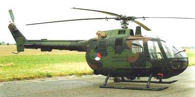 Bo 105 helikopter fra det hollandske luftvåben