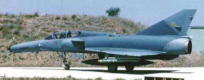 Cheetah kampfly fra det sydafrikanske luftvåben