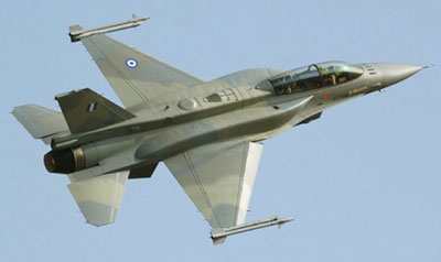 F-16D kampfly fra det grske luftvben