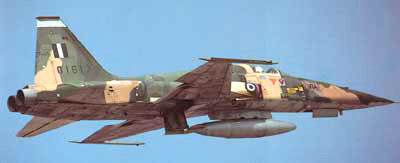 F-5A kampfly fra det græske luftvåben