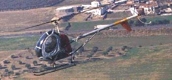 Hughes 300C træningshelikopter fra det spanske luftvåben