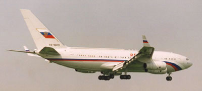 Ilyushin Il-96 tilhørende den russiske præsident