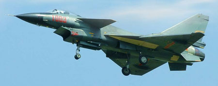 Chengdu J-10 kampfly fra Kina