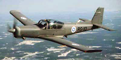 Valmet L-90TP Redigo træningsfly fra det finske luftvåben