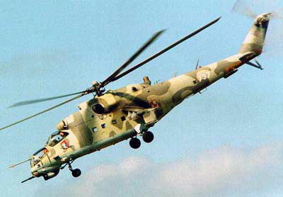 Mil Mi-24 Hind kamphelikopter fra den polske hær
