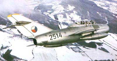 MiG-15UTI fra det tjekkiske luftvåben