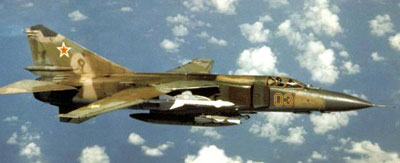 MiG-23 jagerfly fra det sovjetiske luftvåben
