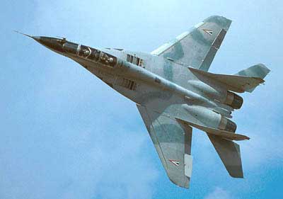 MiG-29 jagerfly fra det ungarske luftvåben