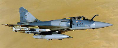 Mirage 2000C jagerfly fra det franske luftvåben