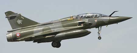 Mirage 2000D jagerbomber fra det franske luftvben