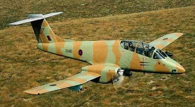 Argentinsk Pucará angrebsfly erobret af Royal Air Force