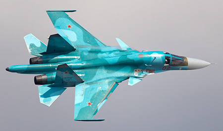 Sukhoi Su-34 Fullback jagerbomber fra det russiske luftvåben
