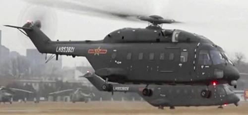 Changhe Z-8G transporthelikoptere fra den kinesiske hærs luftkorps