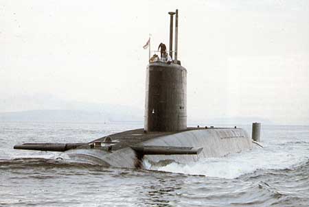 Den britiske atomubåd HMS Revenge