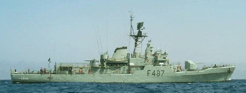 Den portugisiske fregat Joao Roby