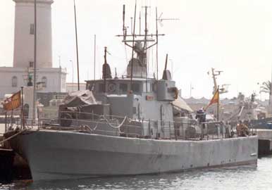 Den spanske patruljebåd Barcelo