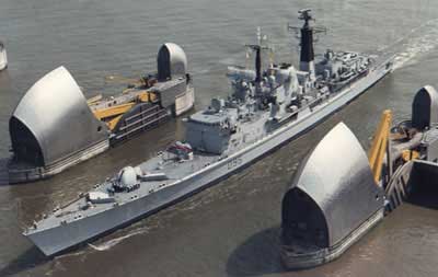 Den engelske destroyer Manchester