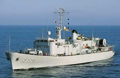 Det belgiske kommando- og forsyningsskib Godetia