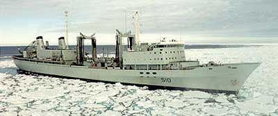 Det canadiske forsyningsskib Preserver