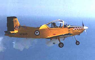 CT-4 Airtrainer træningsfly fra luftvåbnet i New Zealand
