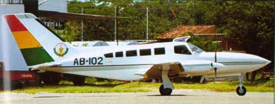 Cessna 402C fra den bolivianske flåde