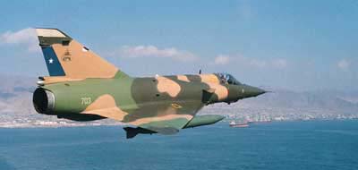 Mirage Elkan kampfly fra det chilenske luftvåben