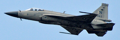 JF-17 Thunder kampfly fra det pakistanske luftvåben