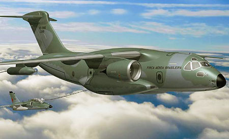 Tegning af Embraer KC-390