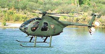MD530 helikopter fra det mexicanske luftvben