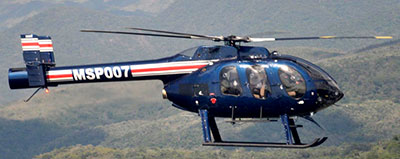 MD600 helikopter fra Costa Ricas politistyrke