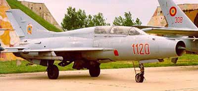 MiG-21UM fra det rumnske luftvben