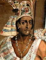 Den aztekiske kejser Moctezuma