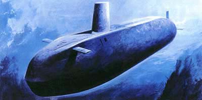 Tegning af Astute-klassen atomdreven ubåd